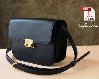 Leather Bag Pattern (PDF Files): Boxy Bag (with how to guide)