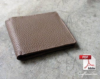 Leather Bag Pattern (PDF Files): Fine Wallet Pattern (with how to guide)
