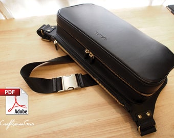 Leather Bag Pattern (PDF Files): Sling Bag, Bum Bag (with how to guide)