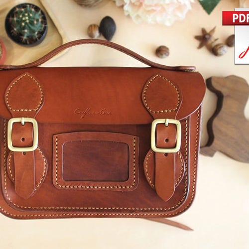 Leather Bag Pattern PDF Files Small Backpack with How to Etsy