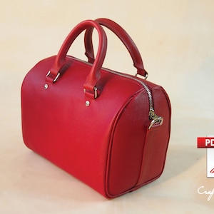 Ledertasche Schnittmuster (PDF-Dateien): Boston/ Speedy (mit Anleitung)