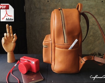 free leather backpack pattern pdf