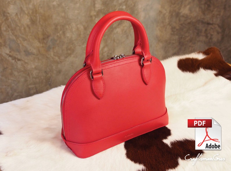 Leather Bag Pattern PDF Files: Jessica Handbag with how to image 0