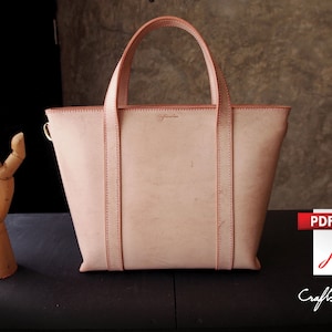 Ledertaschen Schnittmuster (PDF-Dateien): Street Tote Bag Small (mit Anleitung)