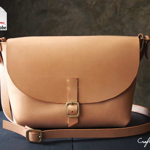 Leather Bag Pattern PDF Files Leather City Tote Bag with Etsy