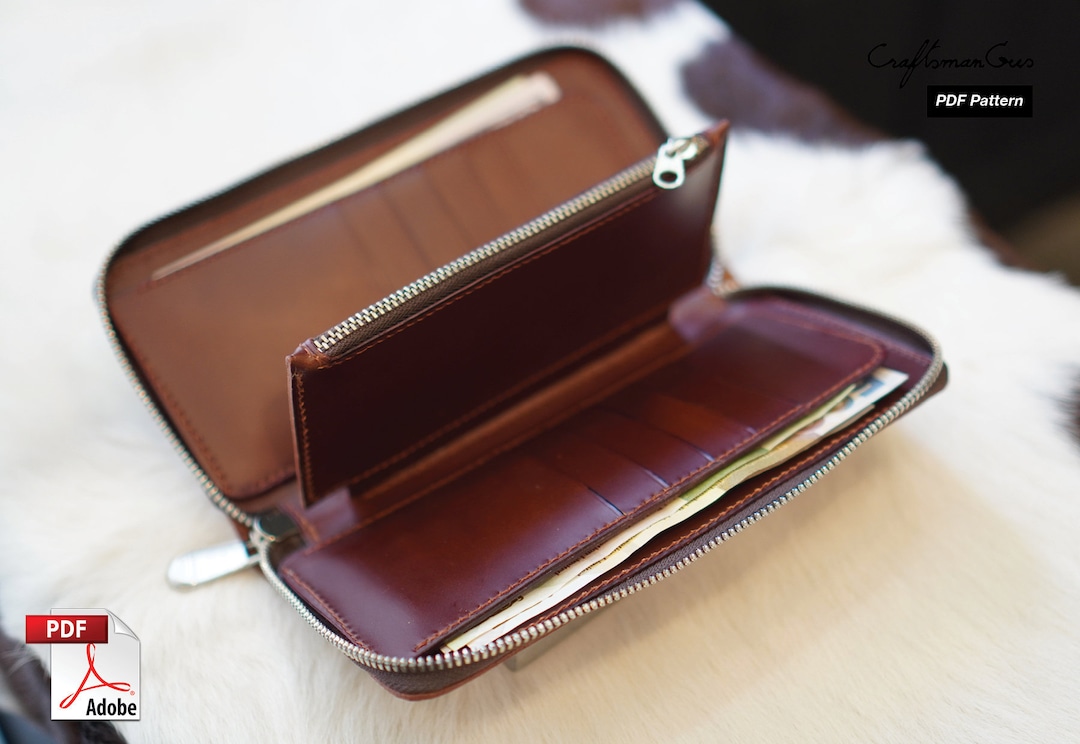 Long Zipper Wallet Pattern (PDF Files) With How to Guide - Etsy