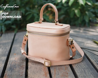 Leather Bag Pattern (PDF Files) Airs Bag Pattern (with VDO how to guide)
