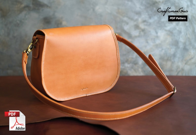 Leather Bag Pattern PDF Files Saddle Bag Pattern with How Etsy Canada