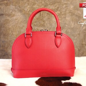 Leather Bag Pattern PDF Files: Jessica Handbag with how to guide image 2