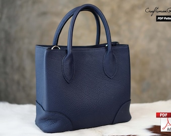 Leather Bag Pattern (PDF Files): Si's Handbag  (with how to guide)