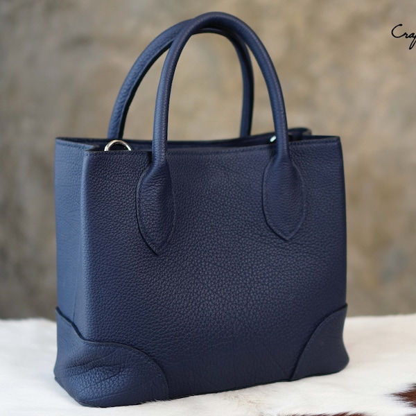 Patrón de bolso de cuero (archivos PDF): Bolso de Si (con guía práctica)