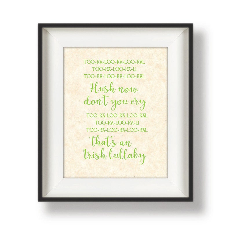 Wall Art for Nursery Irish Baby Nursery Wall Art Girl Etsy