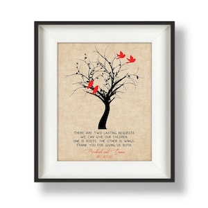 Parents of Bride Gift, Parent Thank You Gift Wedding, From Bride and Groom, Wedding Gift for Parents, Wedding Day Gifts, Personalized