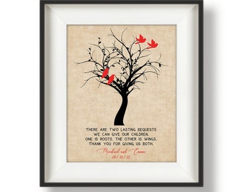 Parents of Bride Gift, Parent Thank You Gift Wedding, From Bride and Groom, Wedding Gift for Parents, Wedding Day Gifts, Personalized