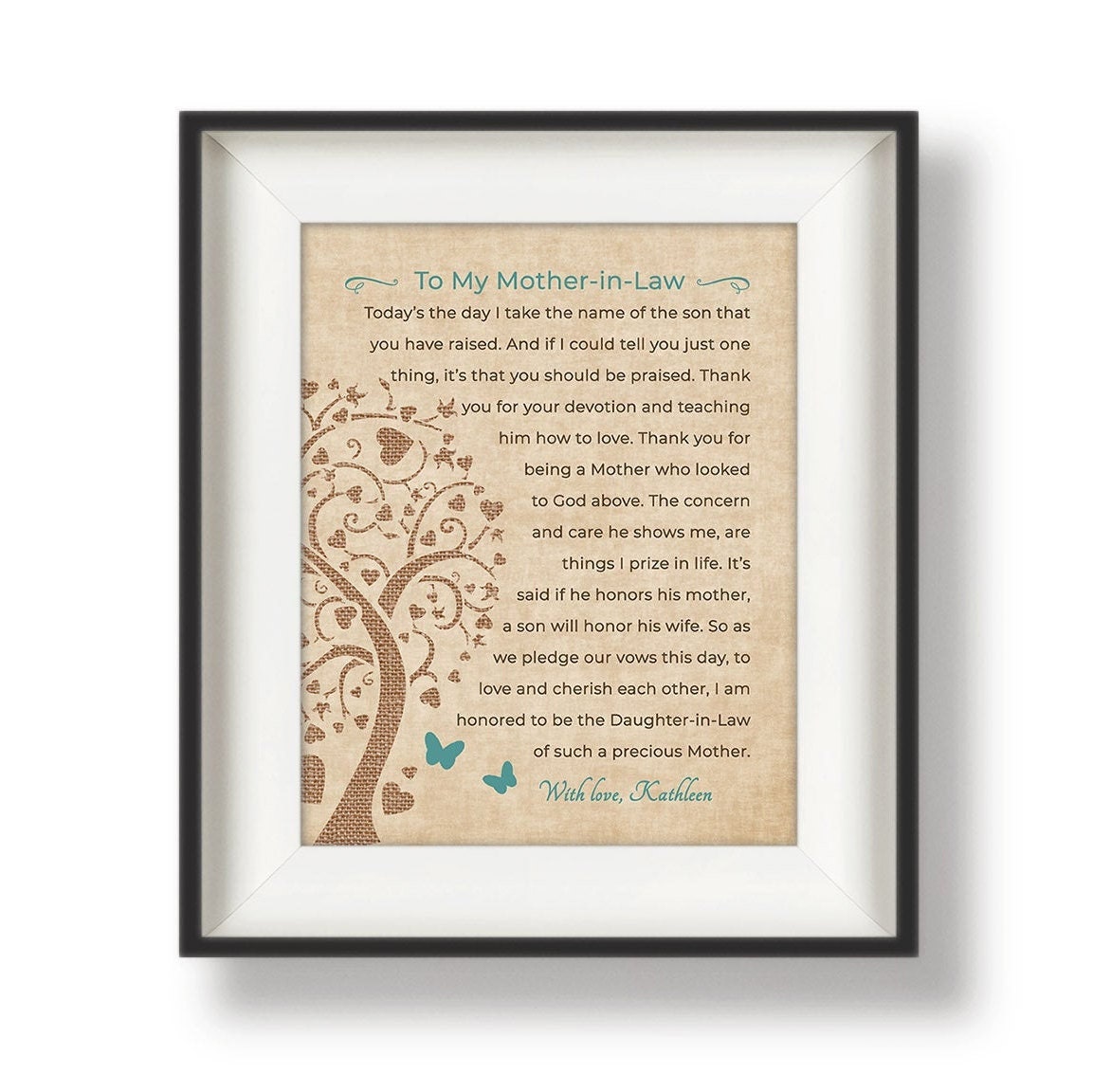 Mother in Law Wedding Gift, Mother of the Groom Gift from Bride, Mother of the Groom Poem, Grooms Mom Gift, Gift for Mother of the Groom