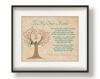 Mother in Law Gift for Mothers Day - Mother in Law Gifts - Mother in Law Birthday Gifts - Mother of the Groom Gift - To My Other Mother