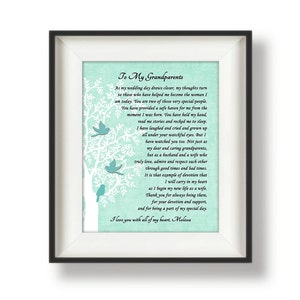Grandparents of the Bride Gift, Personalized, Grandparents Gift for Wedding, Grandparents Wedding Gift, Grandparents Prints, Wedding Day