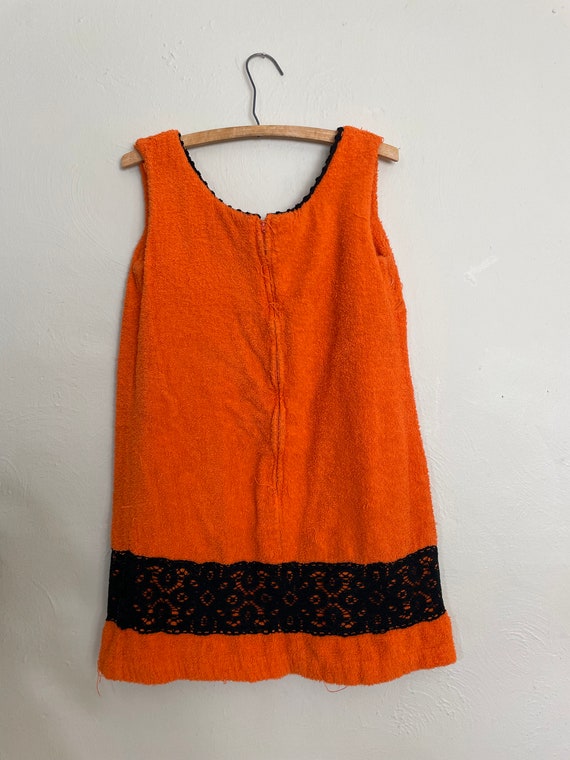 70s Handmade Towel Mini Dress - image 2