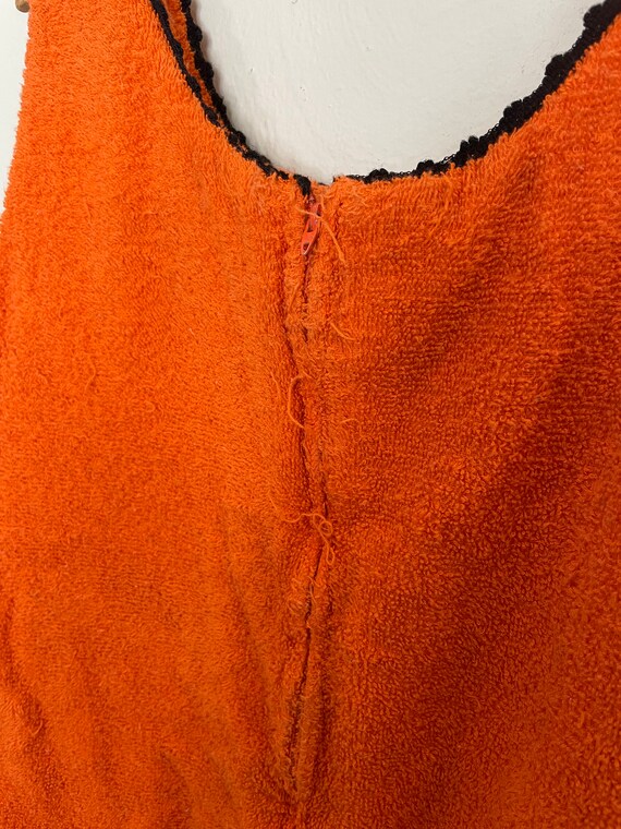 70s Handmade Towel Mini Dress - image 3