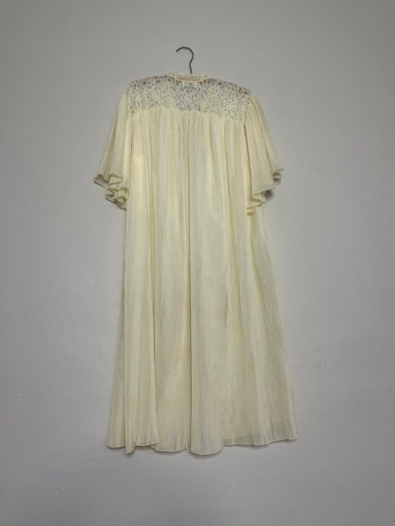 50s Barbizon Pale Yellow Duster Robe - image 5