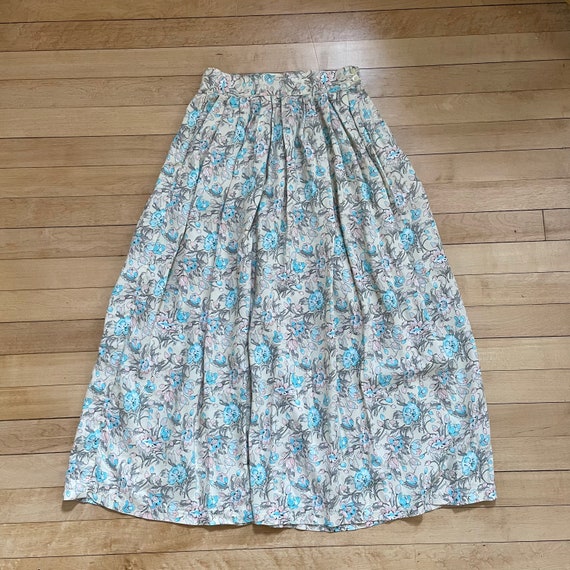 Vintage Muted Pastel Floral Skirt