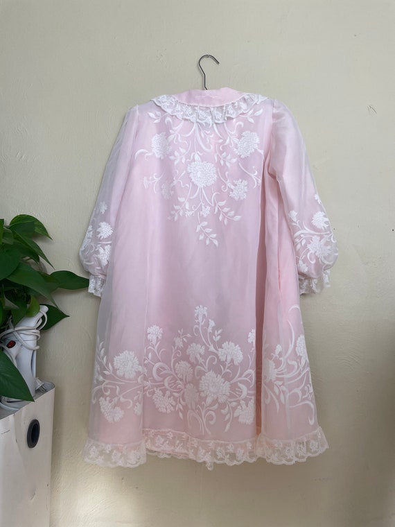 70s Neusteters Pink Floral Duster - image 2
