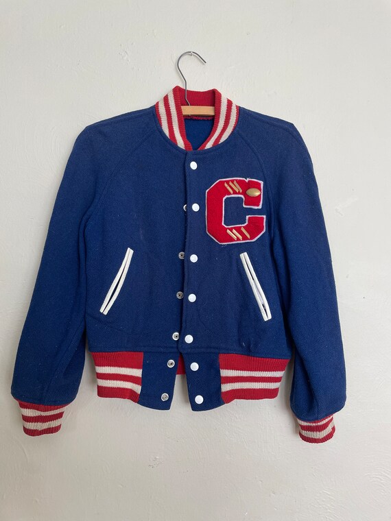 50s Vintage Letterman Wool Jacket