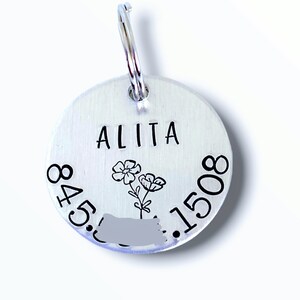 Personalized Pet Tag, Pet Tags Cat, Dog Tag Phone Number, Pet Tag ID, Collar Tag, Hand Stamped Dog Tag, Tag for Dogs, Pet ID Tag, New Pet
