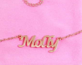 Personalized Rose Gold Name Necklace - Molly