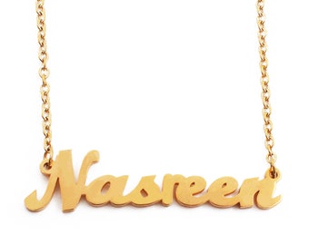 Silver Tone Kigu Hanna Custom Name Necklace Personalized