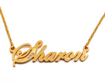 Mia-nombre de Oro Cadena Collar Joyería-Navidad Regalos Personalizados