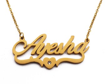 Aisha name locket best sale