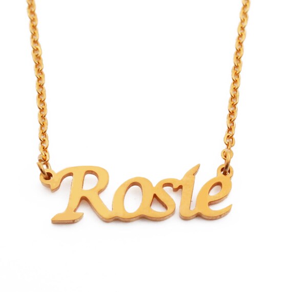 Rosie on sale name necklace