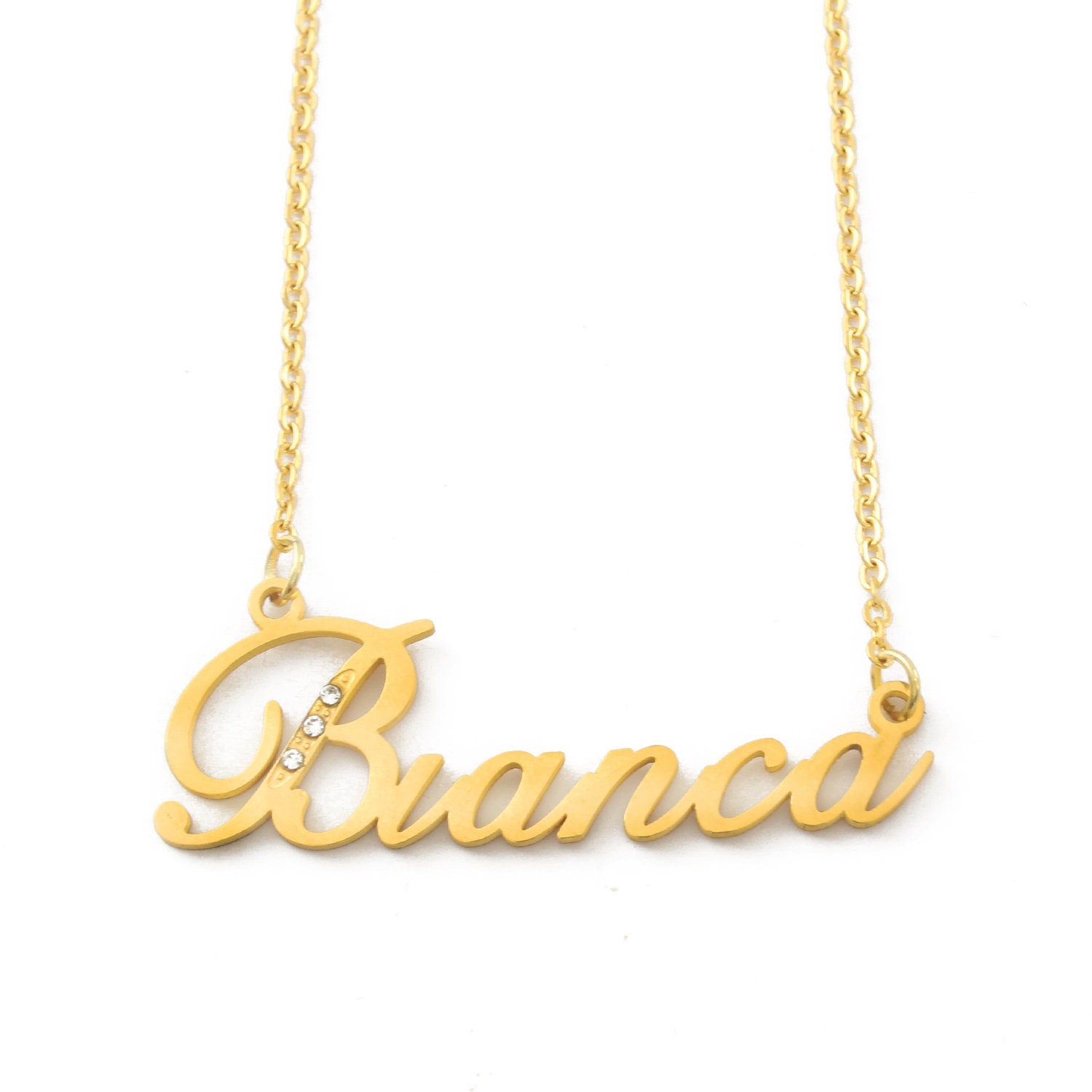 Bianca name hotsell necklace
