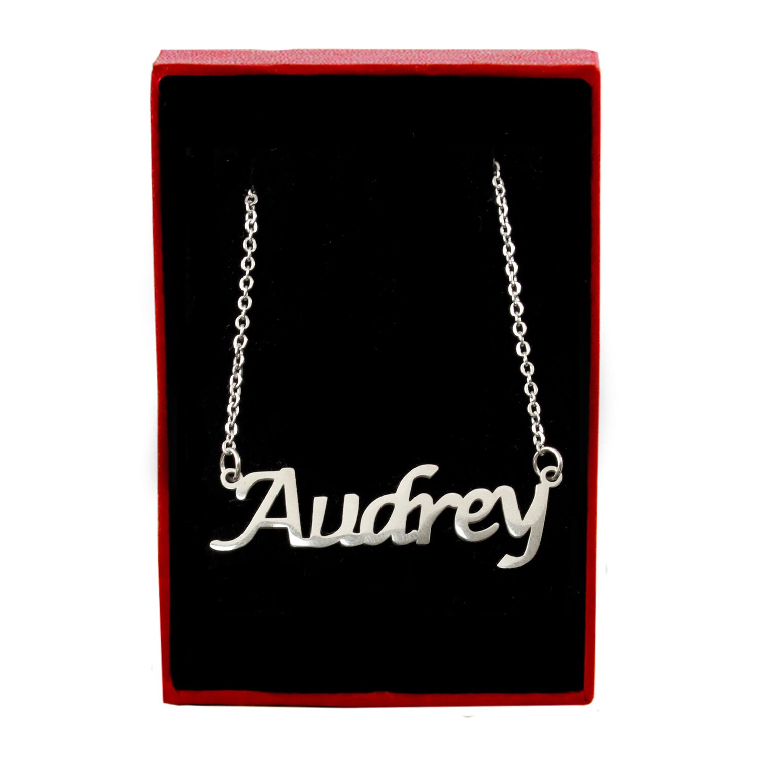 Audrey clearance name necklace