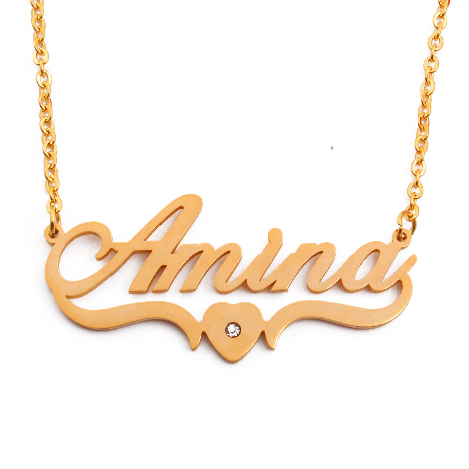 Name Necklace AMINA Personalized Custom 
