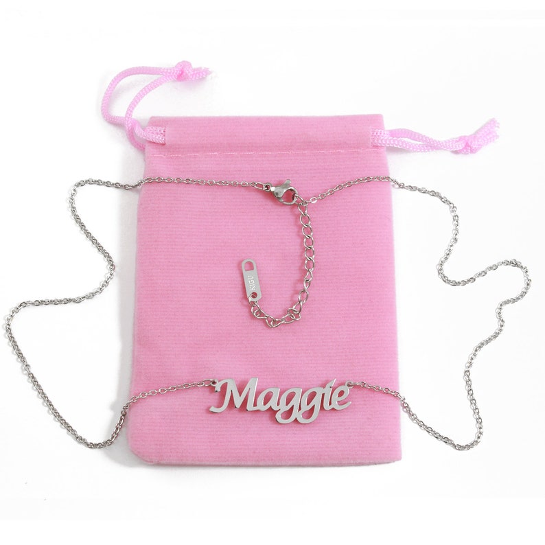 MAGGIE Personalized Name Necklace 18k Rose Gold/gold Etsy