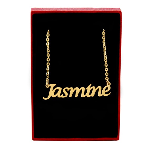 JASMINE - Gold Name Necklace - Personalized Jewellery - Free Gift
