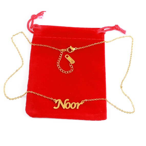 Noor clearance name necklace