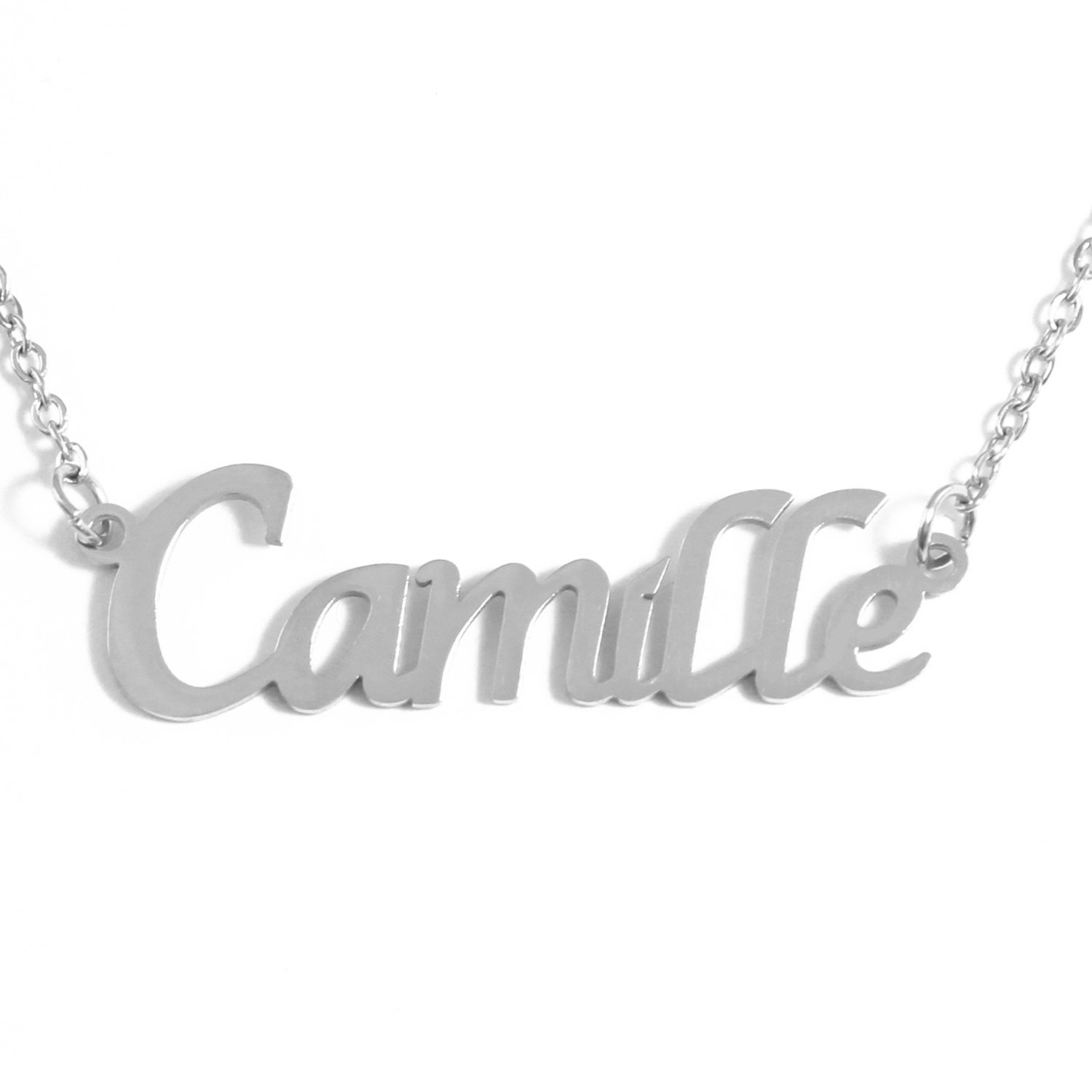 CAMILLE Personalized Name Necklace 18k Rose Gold/gold Plated/silver Tone  Free Gift Box & Bag Christmas Gifts for Her - Etsy