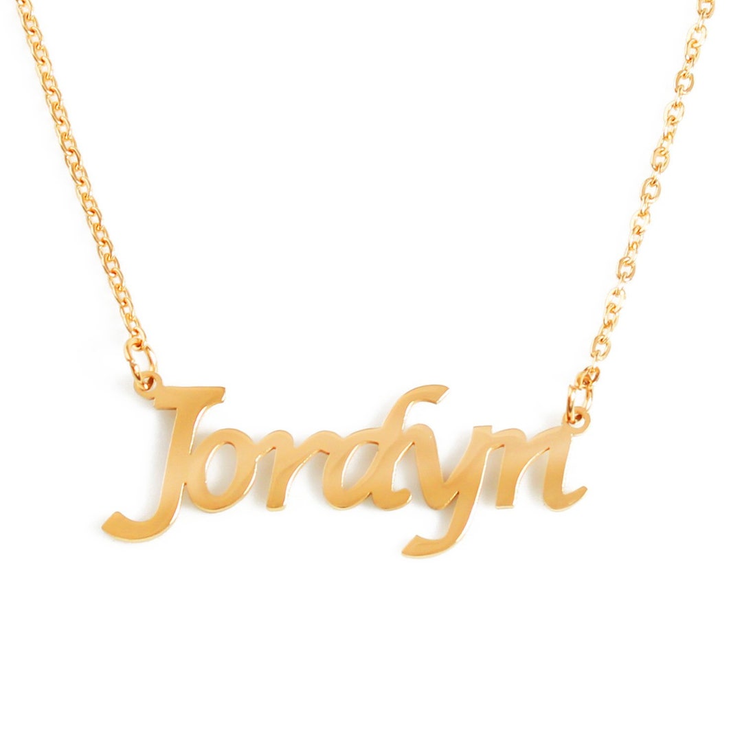 Jordyn name necklace Clearance