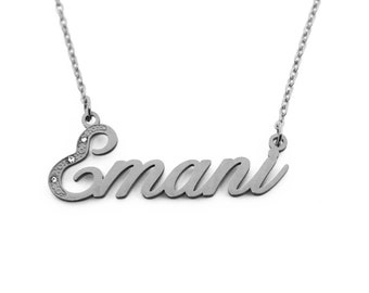 Eman name necklace deals