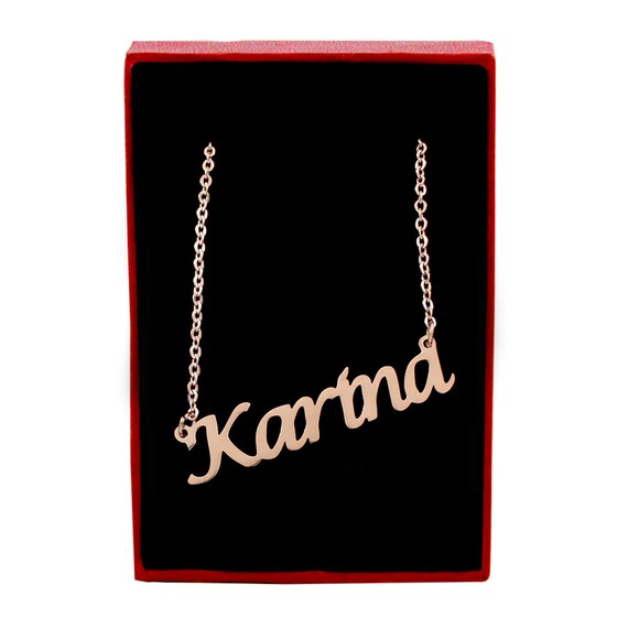 Karan on sale name pendant