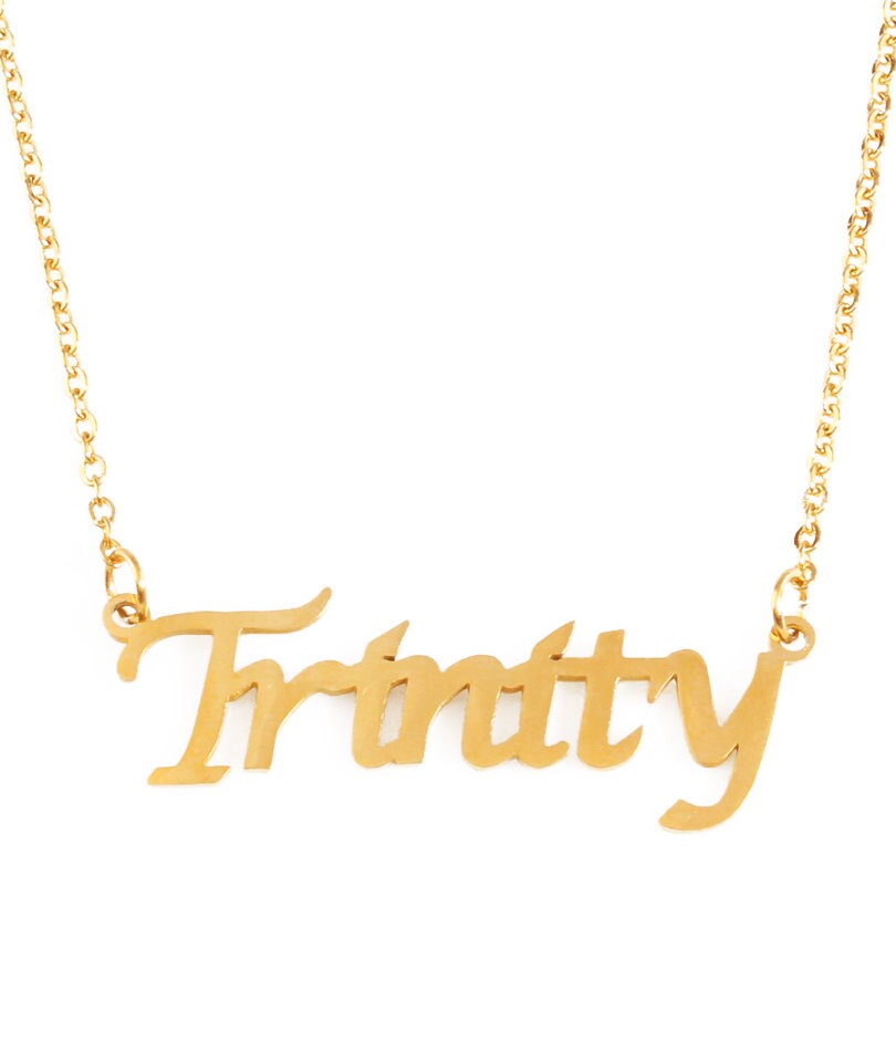 Trinity name best sale necklace