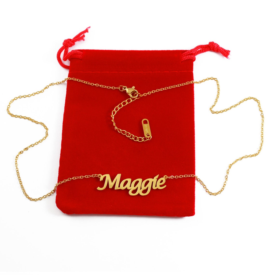 MAGGIE Personalized Name Necklace 18k Rose Gold/gold Etsy