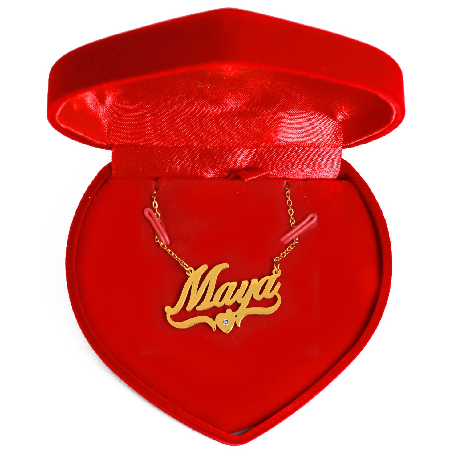 Maya cheap name necklace