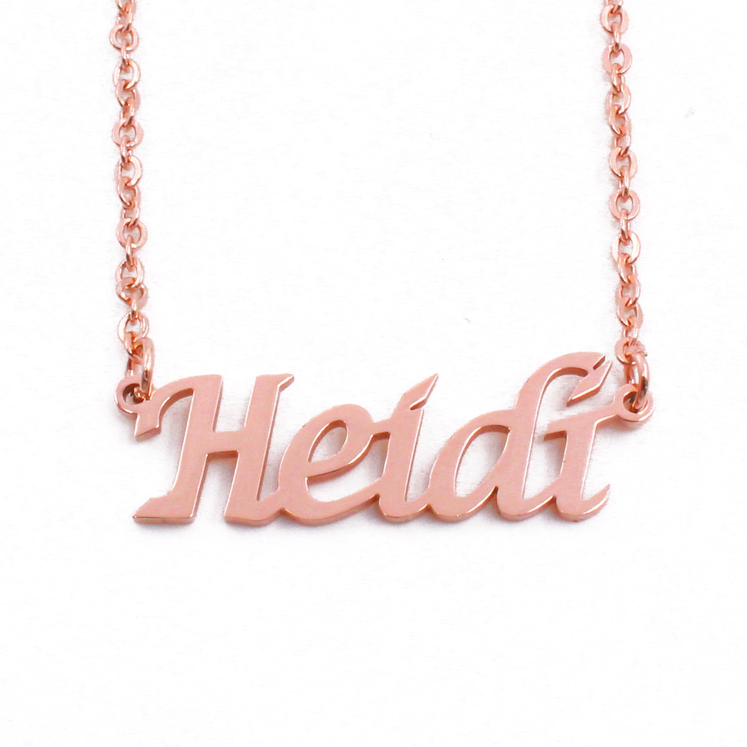 Heidi Rose Gold Name Necklace 