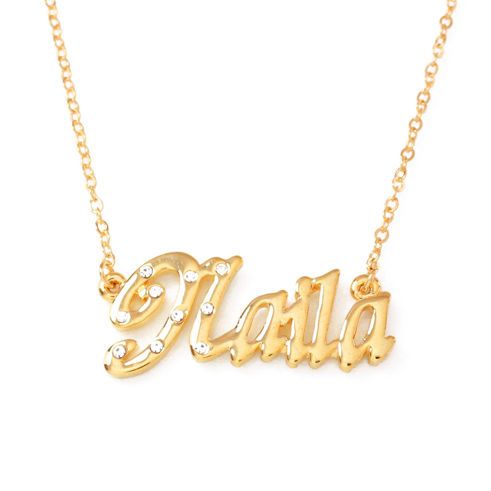 Naila Name Necklace Chain Pendant Fashionable Jewellery Etsy
