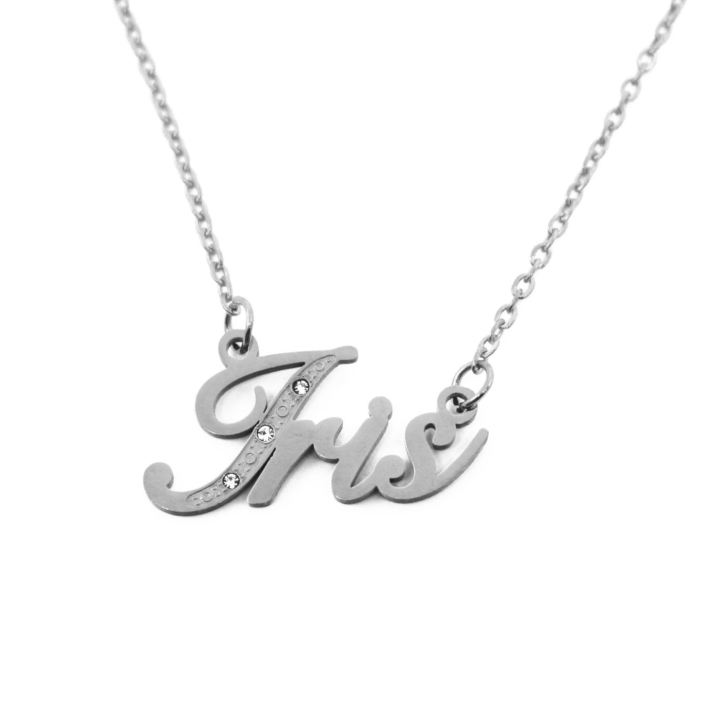 Iris name necklace deals