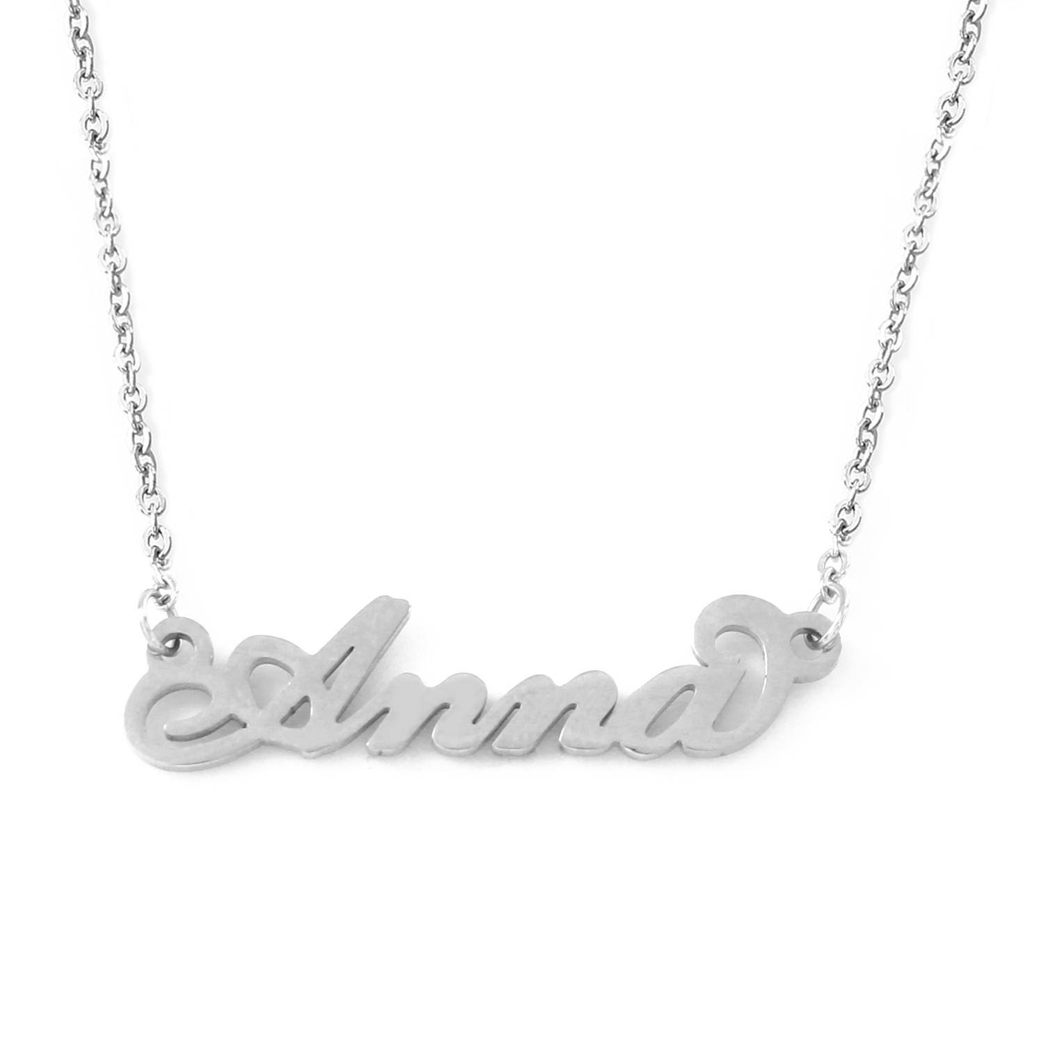 Anna Name Necklace Etsy
